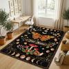 Bohemian Mandala Theme Soft Crystal Velvet Rug Custom Name & Text Print Non Slip Floor Rug for Bedroom Living Room