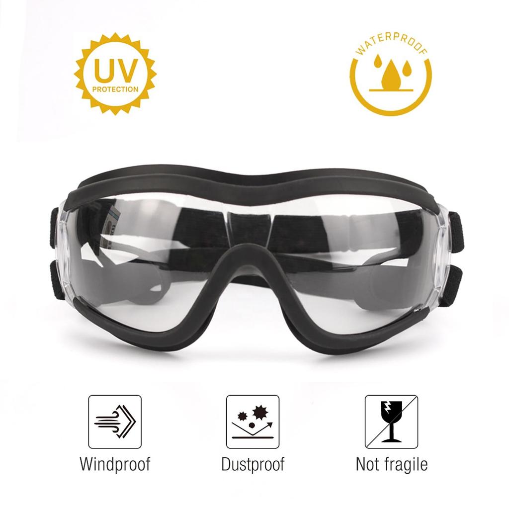 Gafas para Perro Perro Mediano-Grande Resistentes a los Rayos UV Gafas Ajustables A prueba de Viento Nieve y Polvo Gafas para Perro