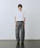 LEIRE Curved Cotton Chino Pants [Charcoal]