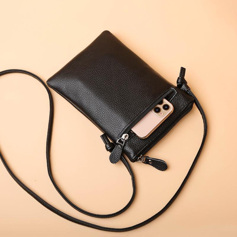 New Women Purses Crocodile Pattern Genuine Leather Shoulder Strap Bag Mobile Phone Big Card Holders Wallet Handbag Pockets