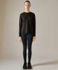 BASIC HOUSE Women'S Cool Functional Air Dry Raglan Long Sleeve Tee Black Lzts3210
