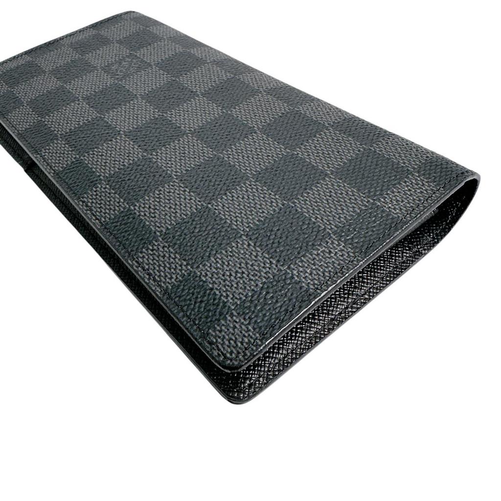 LOUIS VUITTON Portefeiulle Â· Brother Long Wallet purse Damier Grafitto N62665 Used