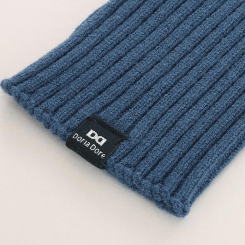 Shop Women Ribbed Knit Armwarmer Long Gloves Blue Aim Wgl 0665
