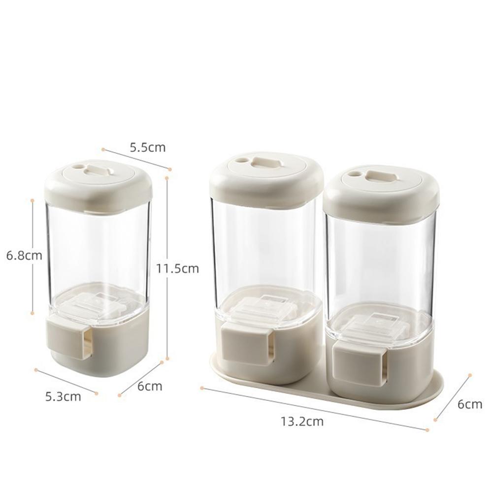 Quantitative Seasoning Bottle Moisture-proof Measuring Salt Dispenser Sealing Press-Type Spice Dispenser Household Cooking Tool