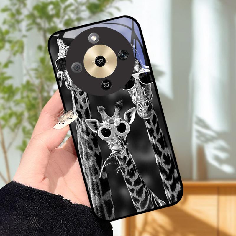 For Honor X9d MTN-NX1 Case Cool Fashion Painted Cover Tempered Glass Phone Cases For Honor X9 D HonorX9d 5G Cover Shell Fundas