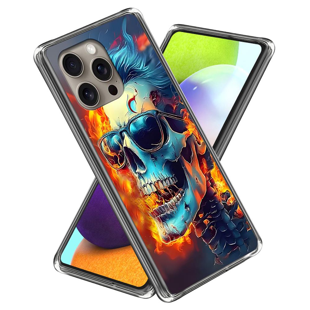 For iPhone 16 Pro Max Case IMD Pattern Printing TPU Shockproof Phone Cover