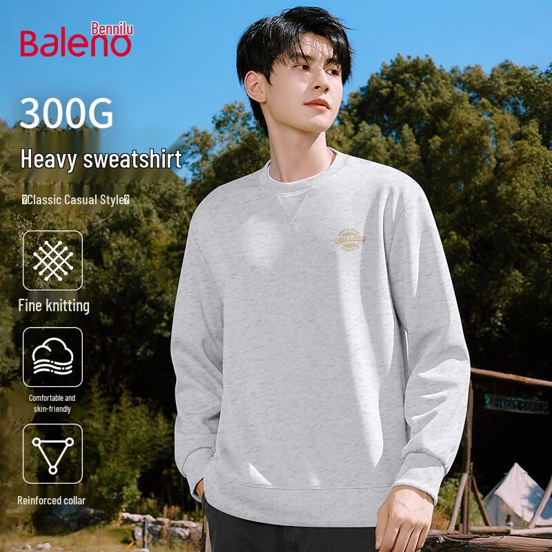 Baleno Men s 300G Heavyweight Graphic Crew Neck Sweatshirt 4XL