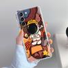 Astronaut Universe Clear Case For Samsung Galaxy S22 S20 FE S21 S10 S9 Plus Note 20 Ultra 10 Lite Transparent Phone Shell