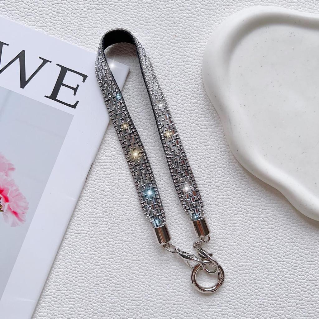 Elegant Rhinestone Phone Lanyard: Versatile Crossbody Strap & Anti-lost Bracelet