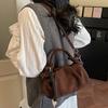 Small Retro Suede Leather Shoulder Bags Womens 2025 Luxury Designer Brand Trend Crossbody Bag Females Short Handle Handbags