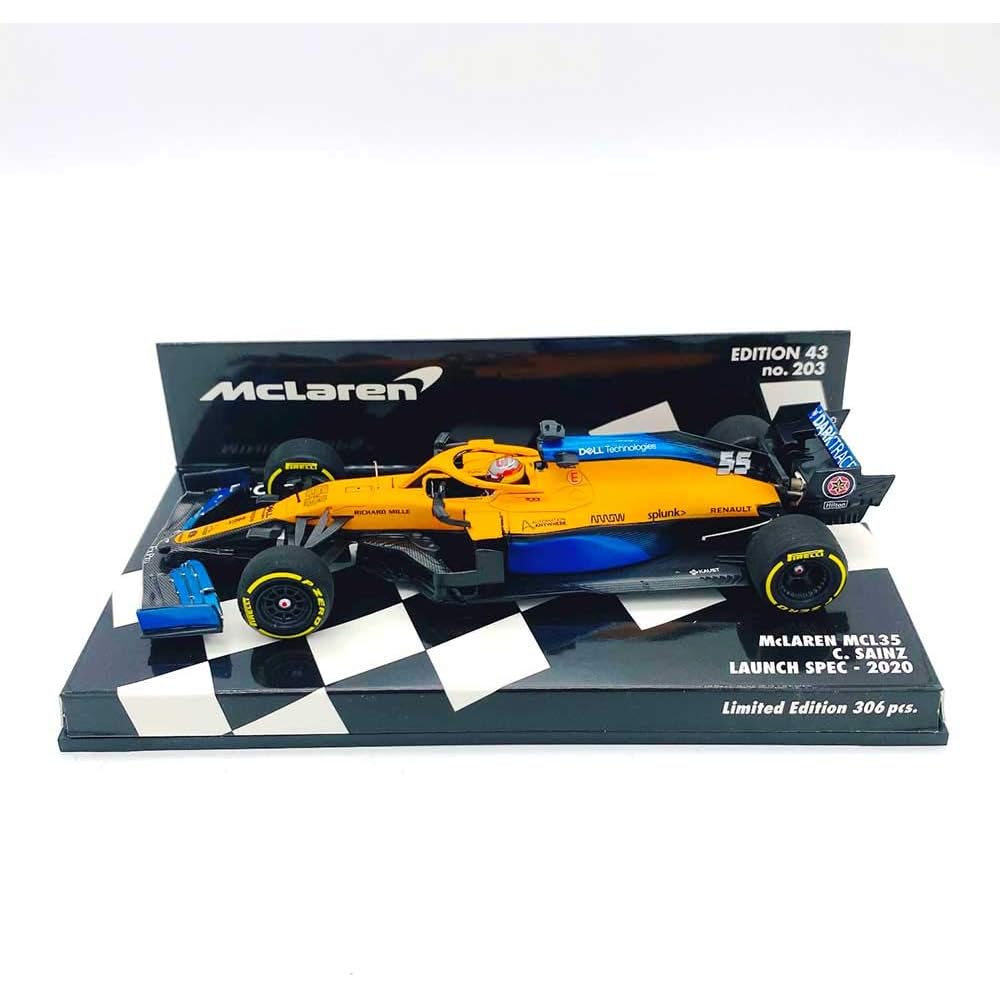 

Minichamps 1/43 scale McLaren Renault MCL35 2020 F1 Launch Spec #55 C. Sainz Jr. [Resin]
