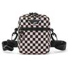 Vans Checkerboard Nylon Shoulder Crossbody Bag Unisex bags Pink VN0A4BH1ZJY