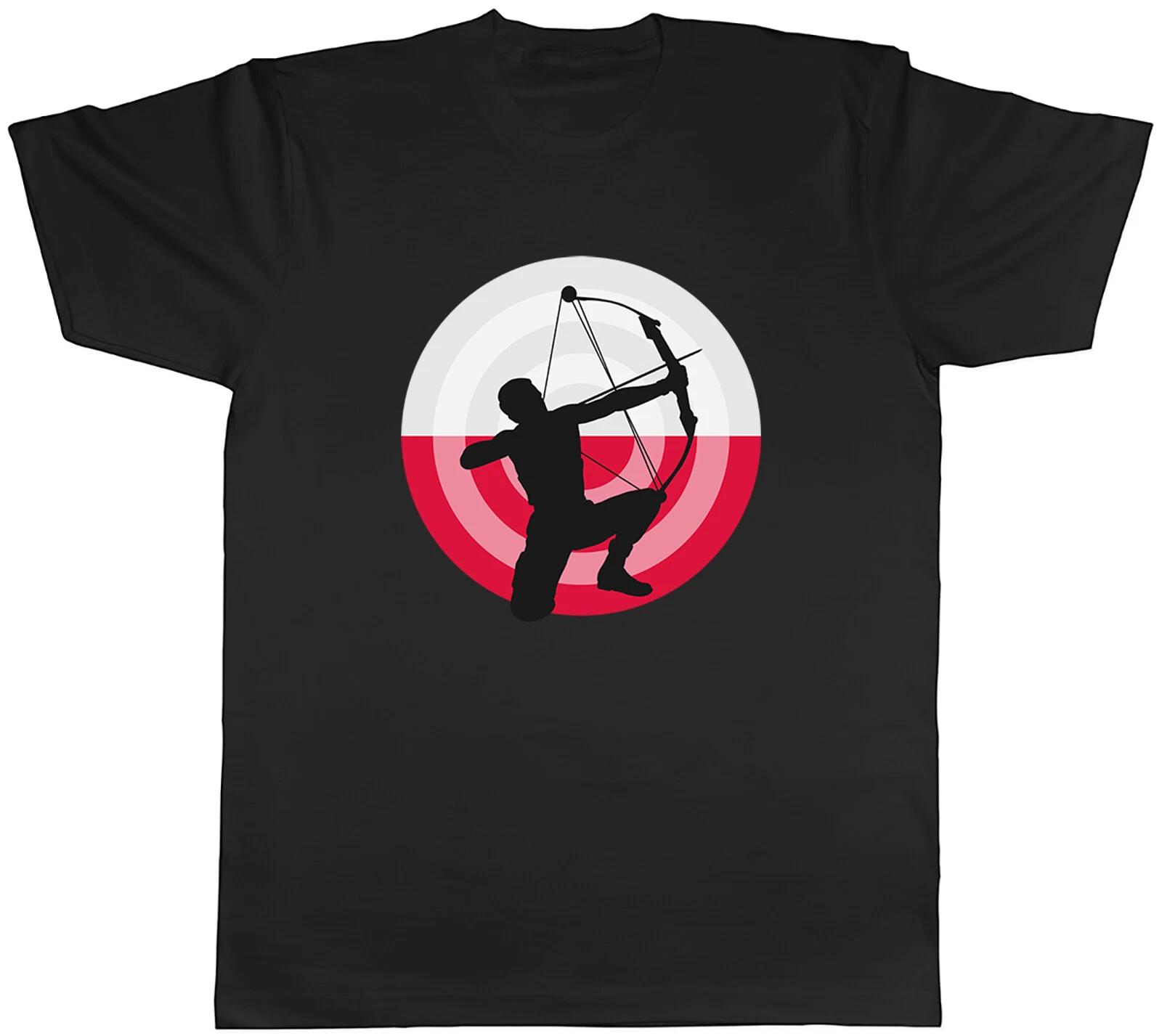Archery Flags Poland Mens Unisex T-Shirt Tee XXXL