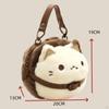 Katzen-Plüschtasche für Geburtstage Geldbörse Stofftier Umhängetasche