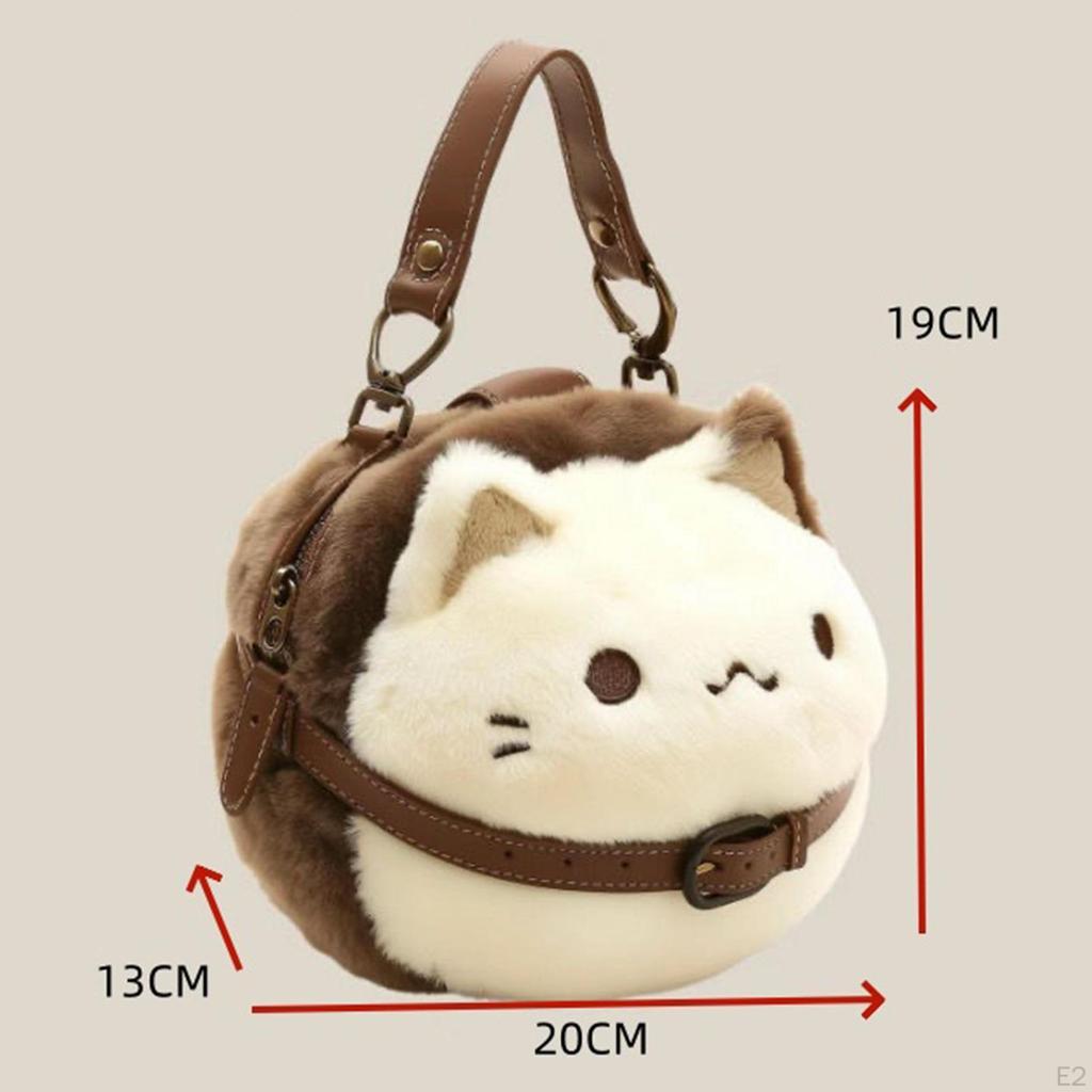 Katzen-Plüschtasche für Geburtstage Geldbörse Stofftier Umhängetasche