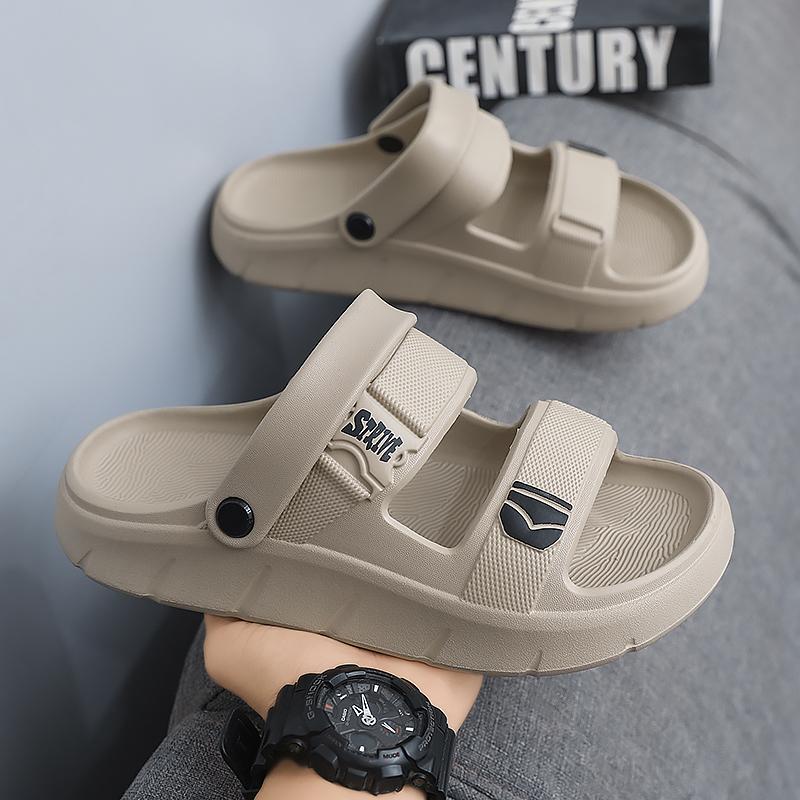Módní pánské pantofle Letní sportovní a volnočasové nošení Brodění u moře Lehké Volnočasový trend Plážové Víceúčelové Jednoslovné Pánské sandály