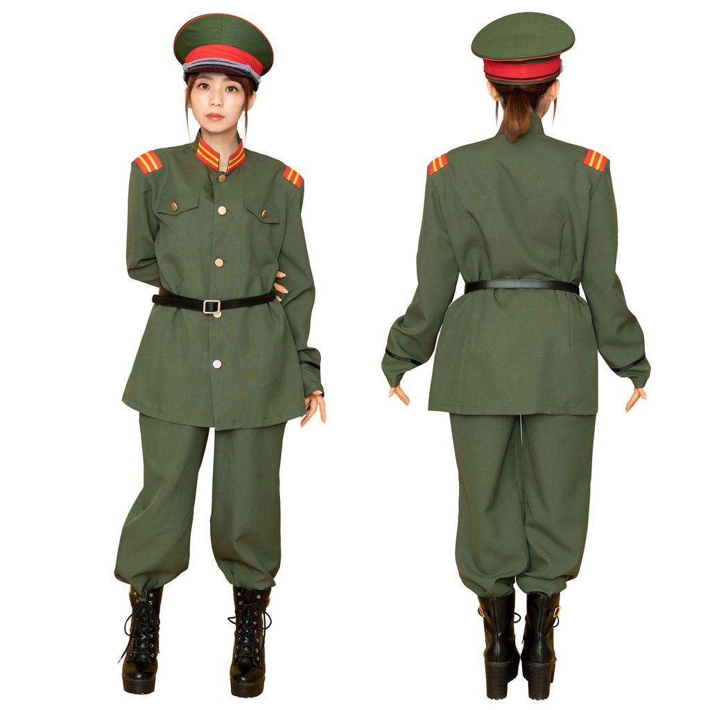 Clearstone MEN Cosplay Halloween Military Uniform Unisex Green