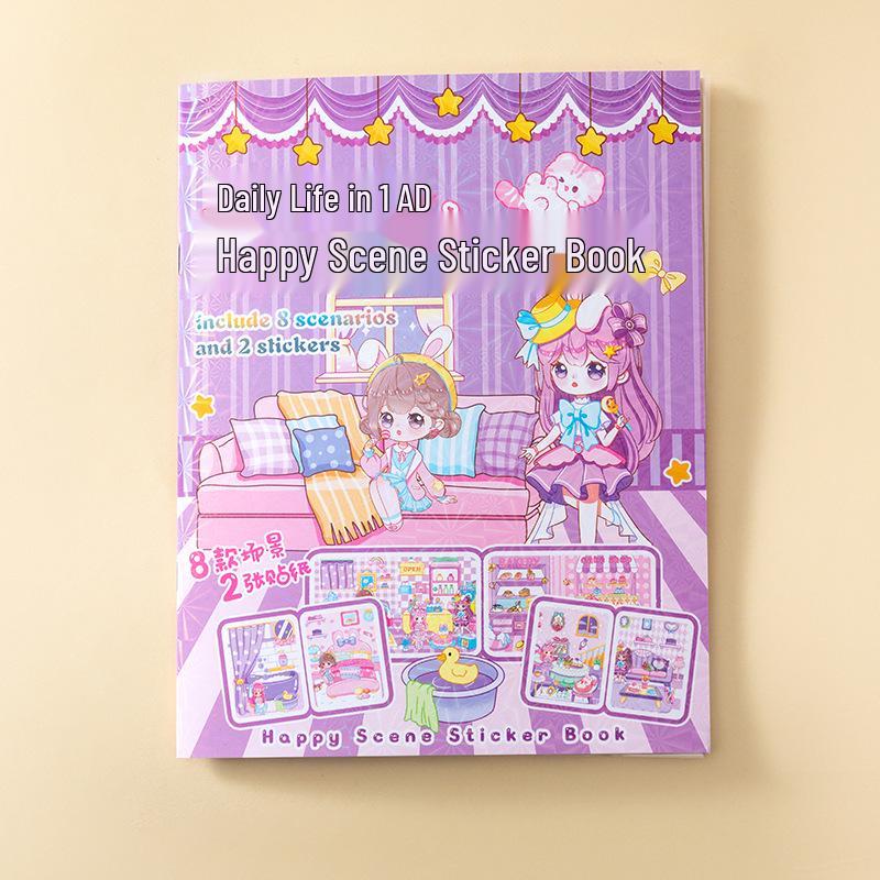Student DIY Sticker Book: Quiet Scene Edition for Journaling & Gifts