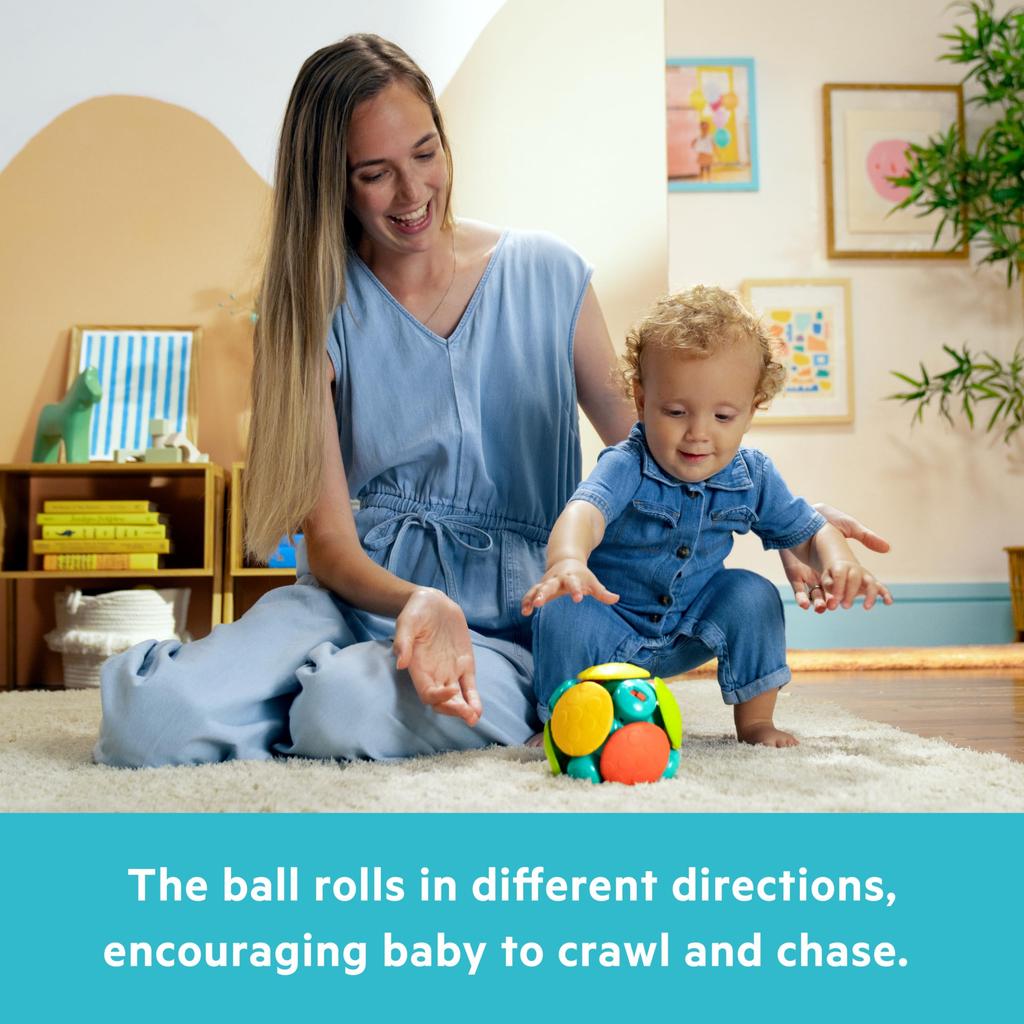 Bright Starts Rolling and Vibrating Chase Ball [3 months and up] 12212