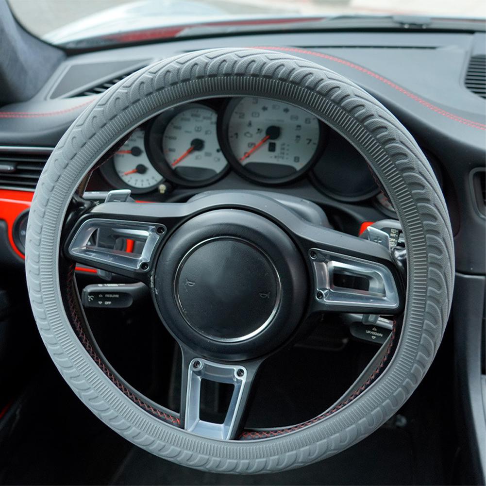 Universal Silicone Car Steering Wheel Case Cover Shell Skidproof Protective Car Handle Cover Car Interior Accessories