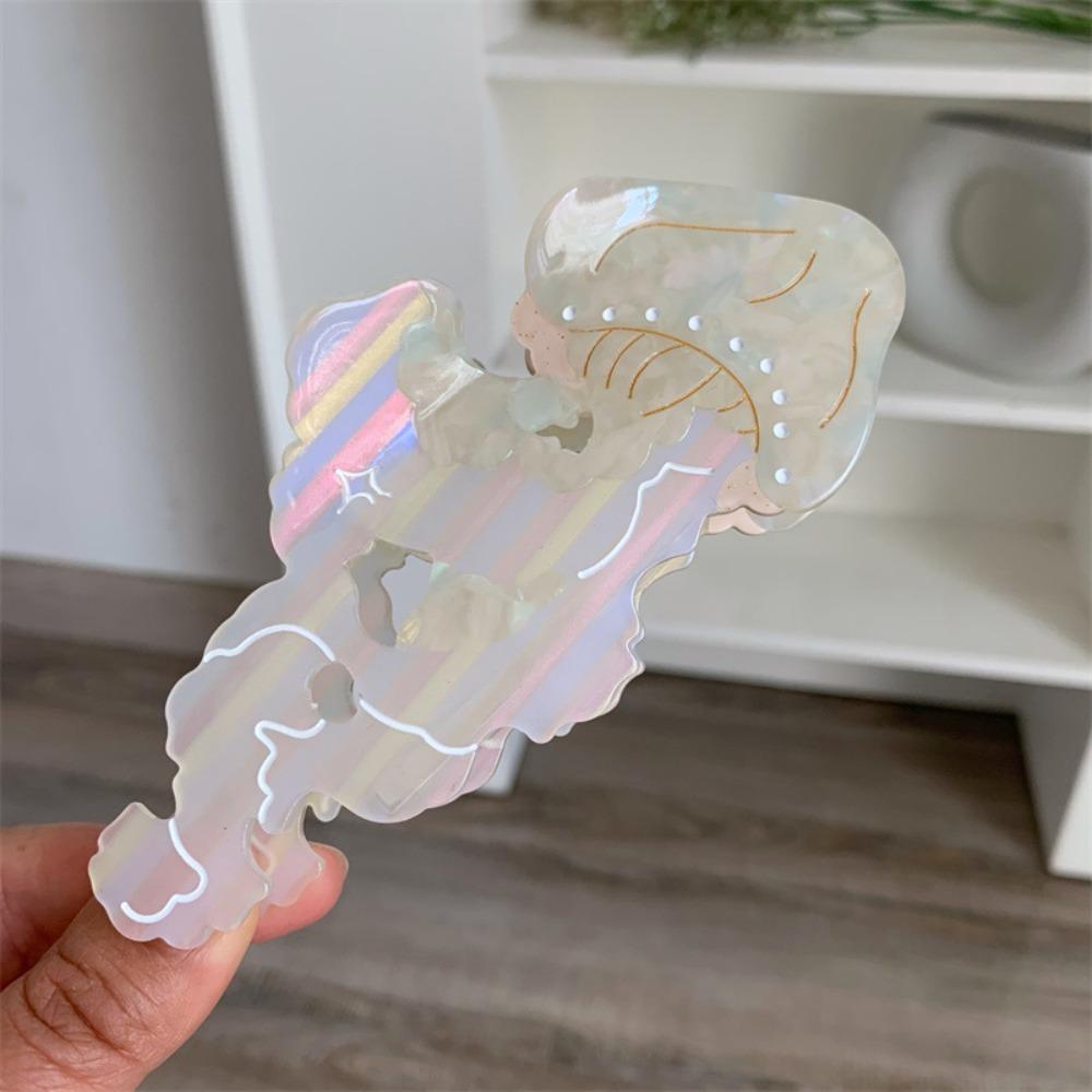Animal Jellyfish Hair Claw Ocean Series Large Shark Clip Creative Hair Grab Clip  Girls