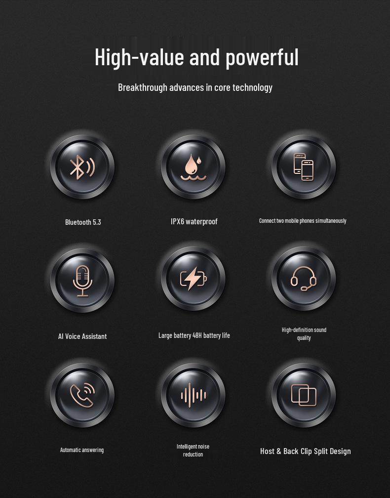 Y10 Bluetooth Helmet Headset: Waterproof, Noise-Cancelling, Smart Connection for 2 Phones