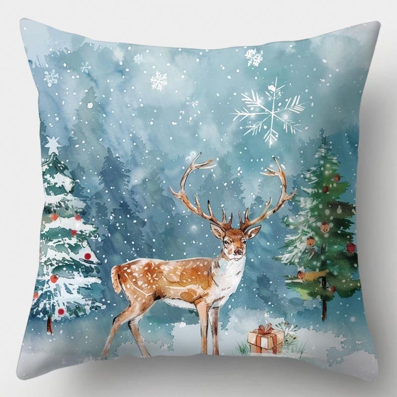Christmas Pillowcase Office Seat Cushion Home Bedside Pillowcase