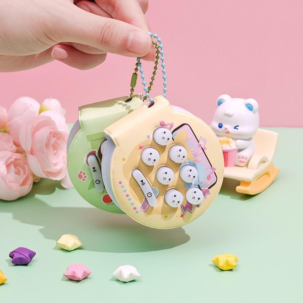 Bag Pendant Music Notepad Keychain Multi-functional Toy Key Ring Cartoon Notepad Pendant Game