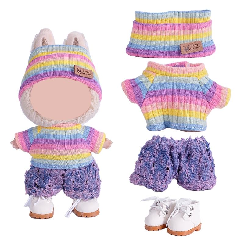 Fashion Doll Clothing Set For Anime Figure Doll 17cm Standing Doll Display Children Interactive DressingUp Doll Clothes
