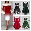 Mrs Santa Claus Christmas Dress Women Cosplay Party Costume Soft And Skin-touch Velvet Material