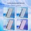 Transparent Wireless Bluetooth-compatible Keyboard Mute Lightweight Portable Compatible For Ipad