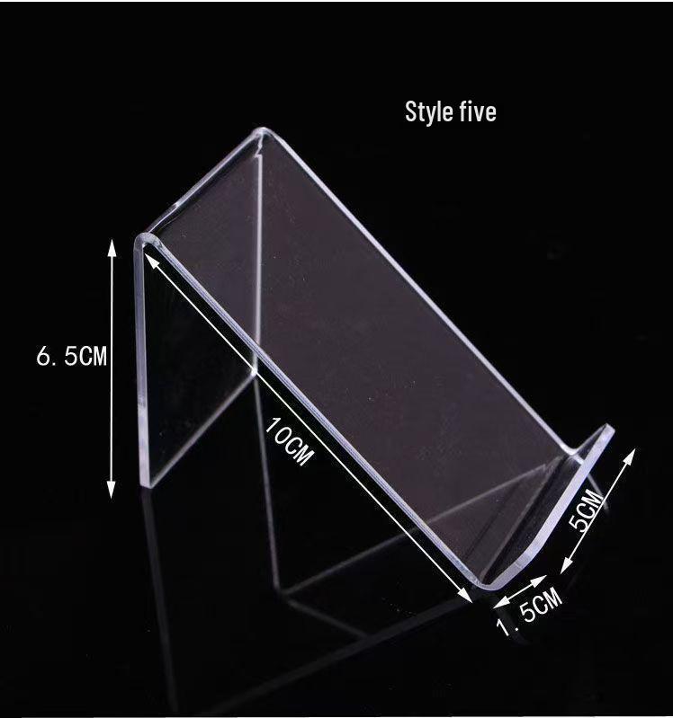 Acrylic Transparent Mobile Power Bank & Phone Display Stand with Multiple Styles