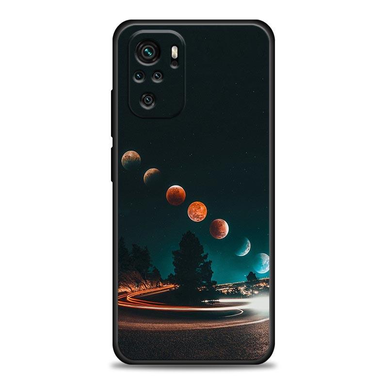 Himmel Weltraum Planet Mond Sterne Handyhülle Für Xiaomi Redmi Note 11 10 9 8 Pro 9S 8A 10S 11S Weiche Hülle Für Redmi Note 8Pro 10Pro