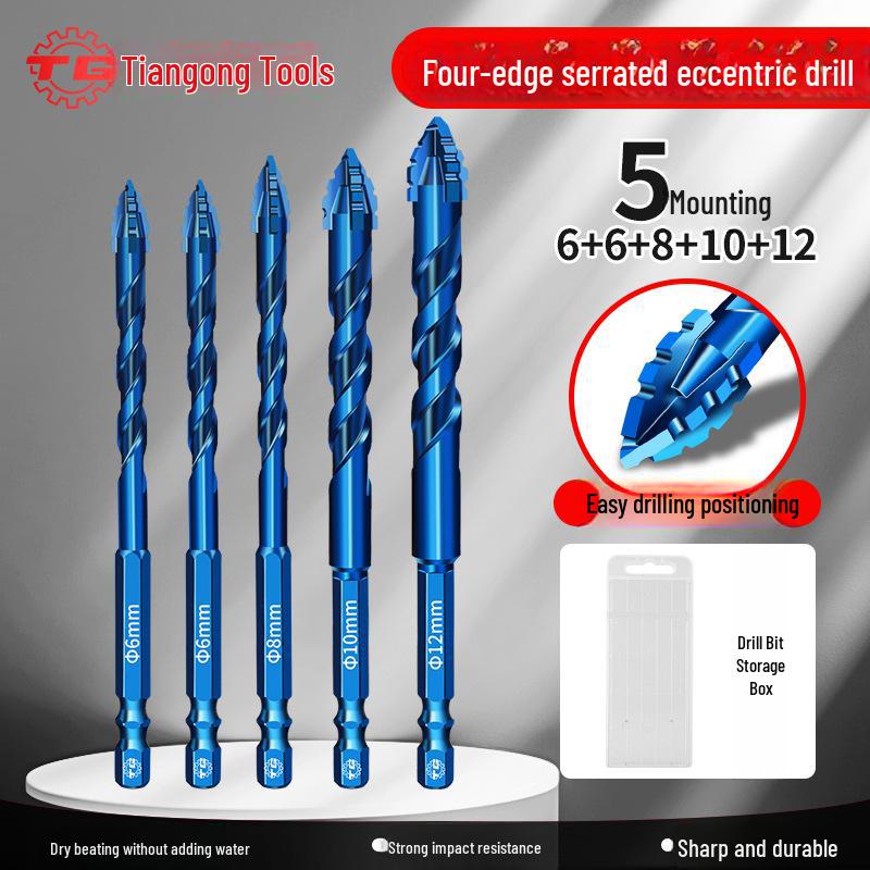 

Зубчатое эксцентриковое сверло Tiangong для плитки, керамики, стекла, мрамора и бетона