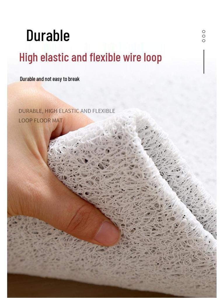 Cartoon Loop Pile Dust-Resistant Entrance Mat: Wear-Resistant, Easy-Clean Door Scraper for Household Use
