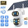 4G Solar Dual-Lens 360° Panoramic HD Night Vision Wireless WiFi Camera
