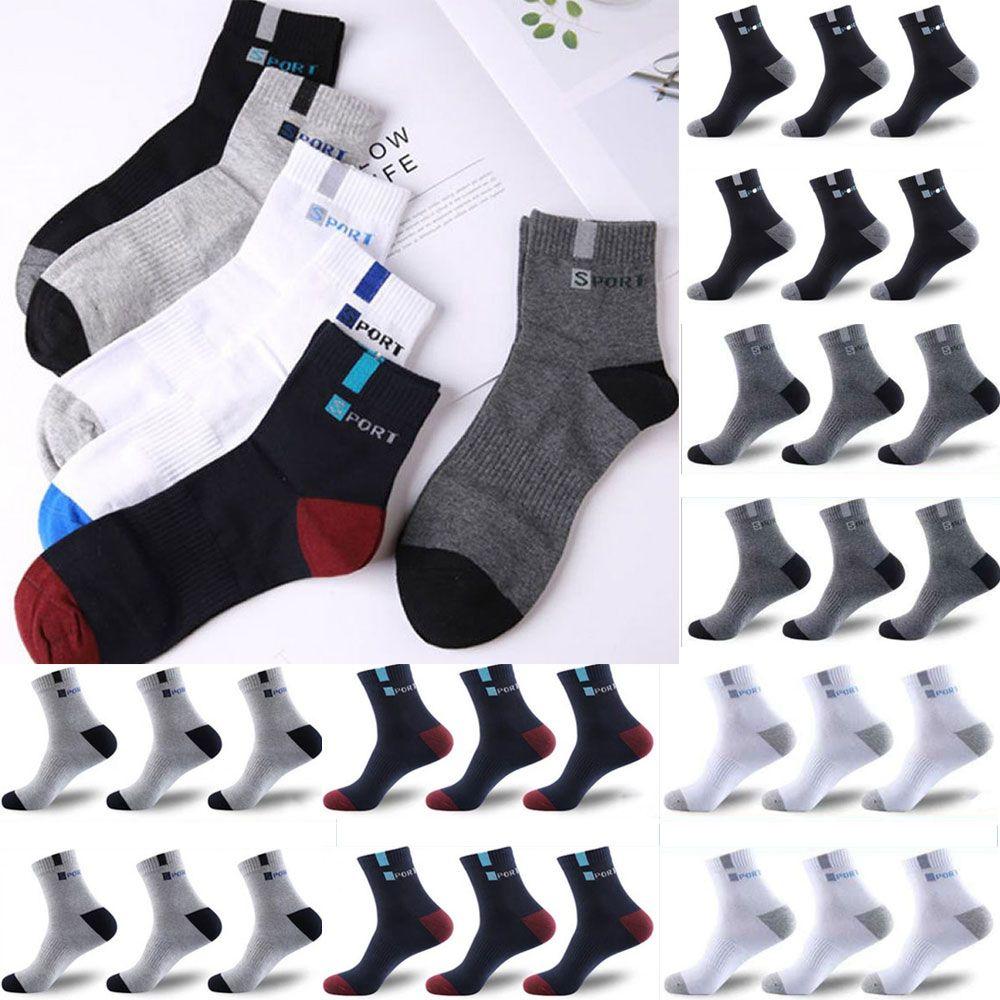 

10 пар модных дышащих мужских трендов средней трубки зимние носки для сохранения тепла