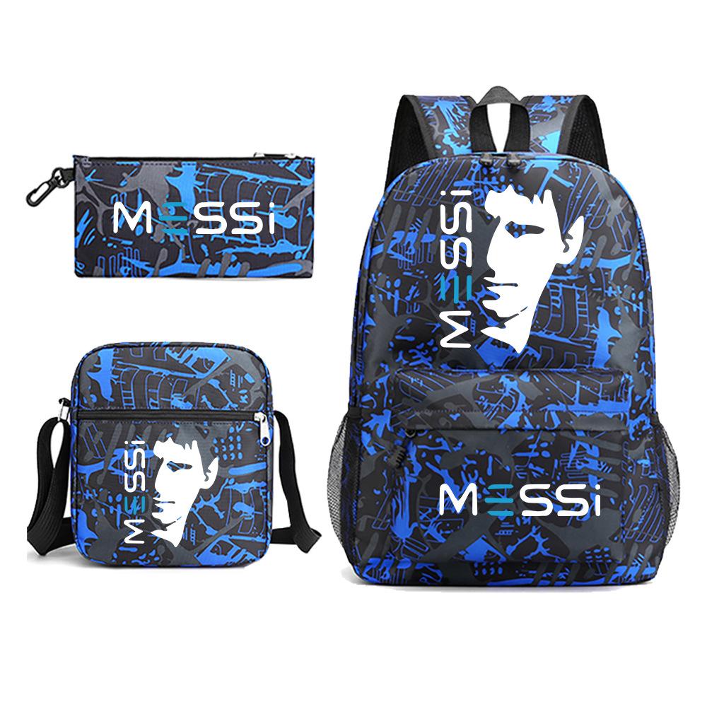3-delige Schoolrugzakset voor Studenten Grote Capaciteit Oxford Stof Schooltas met Schouderband en Etui 3 piece set