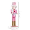 Creative Nutcracker Figurine Christmas Sculpture Wood Ornament for Room Decoration Cabinet Desk