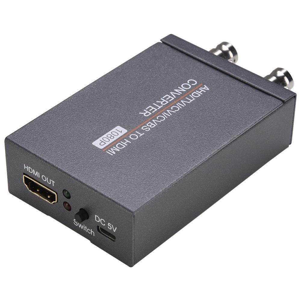 1080P HD BNC Camera Signal Converter with Loop Out: AHD/TVI/CVI/CVBS To HDMI