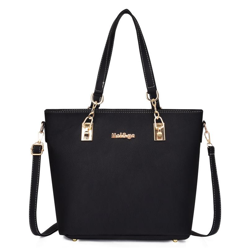 New Women's Bags Trendy Fashion Large-capacity Bags Soft Leather Mother and Child Bags Solid Color Messenger Bags Shoulder Bags Portable Women's Bags