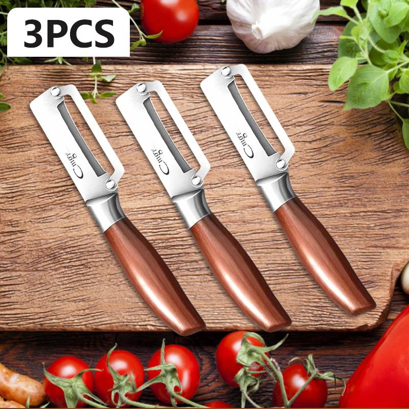 WXCOO Stainless Steel Sugarcane Peeler Thick Blade Slicing Fruits and Vegetables for Kitchen Fruit Potato Pineapple Peeler