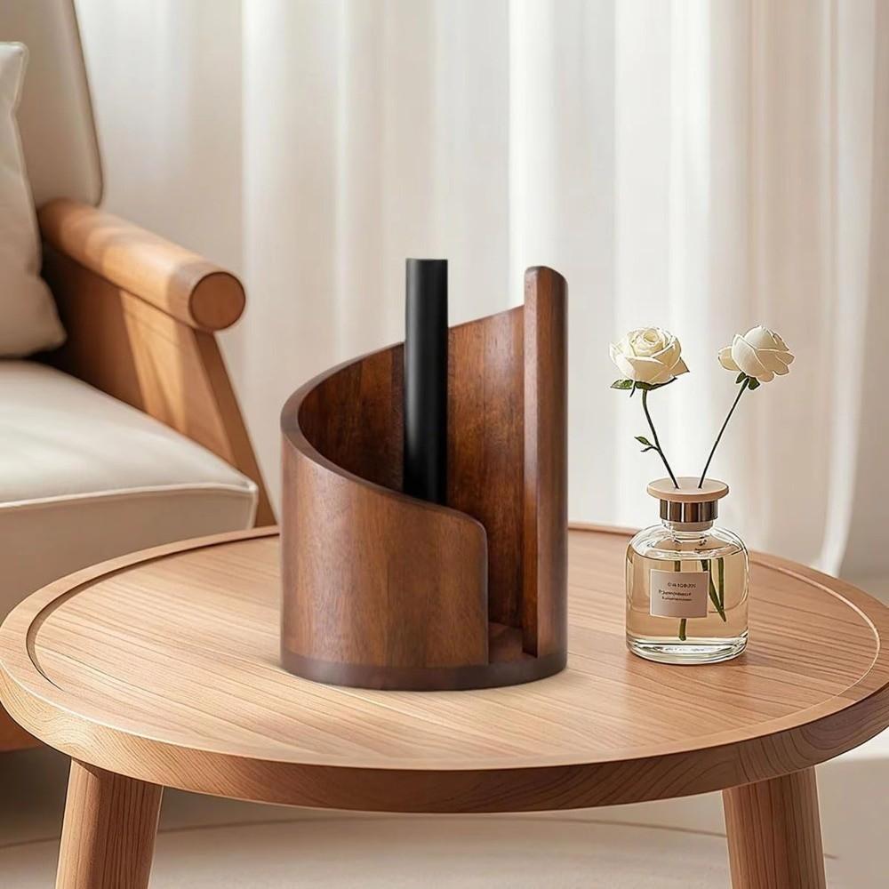 Large Capacity Paper Towel Stand Holder Freestanding Base Roll Paper Storage Rack  Home