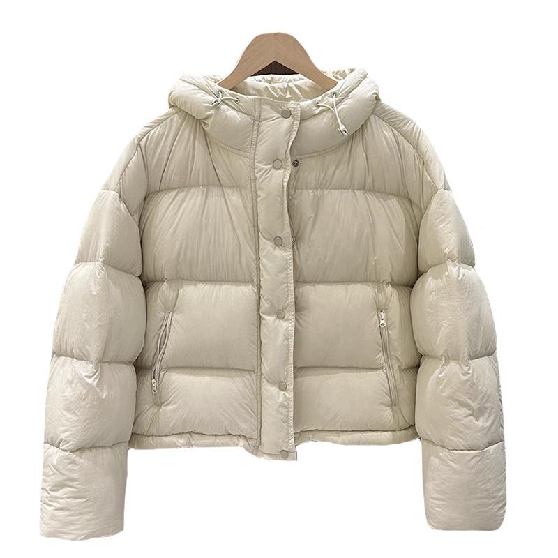 Nine-color candy bread down jacket women's short 2024 new milk huhu puff feeling thickened white duck down jacket tide