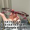 New Fashionable Oval-Frame Anti-Blue Light Reading Glasses Unisex High-Definition Comfortable Presbyopia Eyewear 0 To +4.0