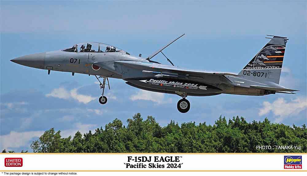 

Hasegawa Scale Air Force Eagle Pacific Sky 2024 Plastic Model Kit 02484 1/72 Self-Defense F-15DJ (Airplane)