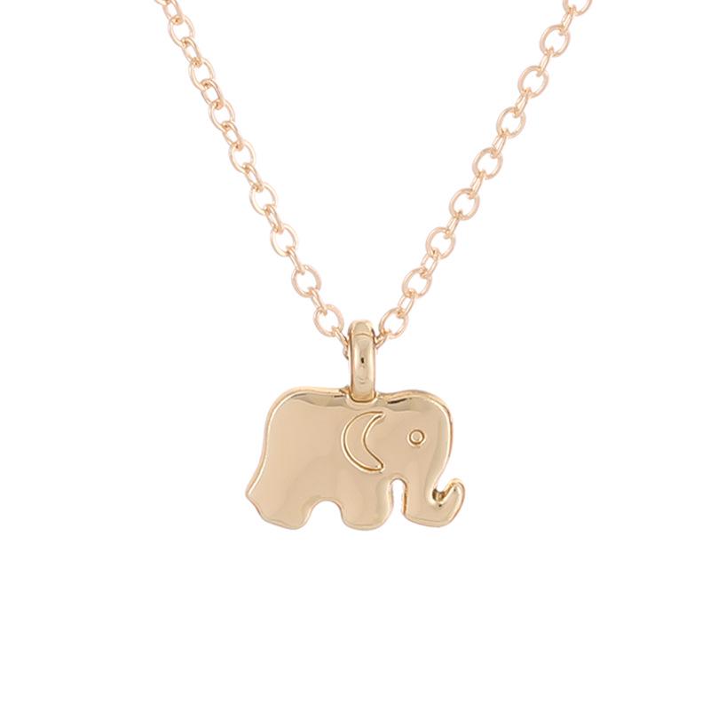 Unicorn Sunflower Lotus Pearl Elephant Alloy Necklace