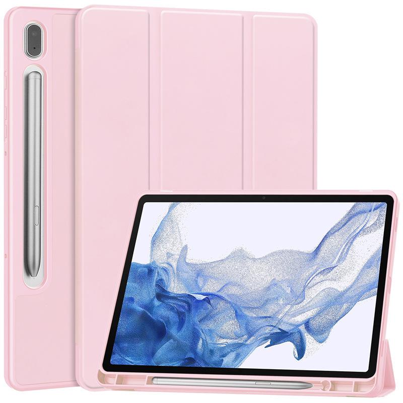 Samsung Tab S9 TPU Tri-Fold Protective Case with Pen Slot for S8/S7