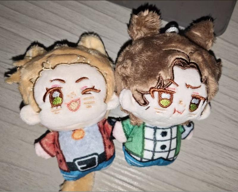 10Cm Cocoa Dog Cheese Cat Printed Nunu Body Cotton Doll Bag Charm Soft Cute Plush Toy Collectible Gift For Holiday Presents