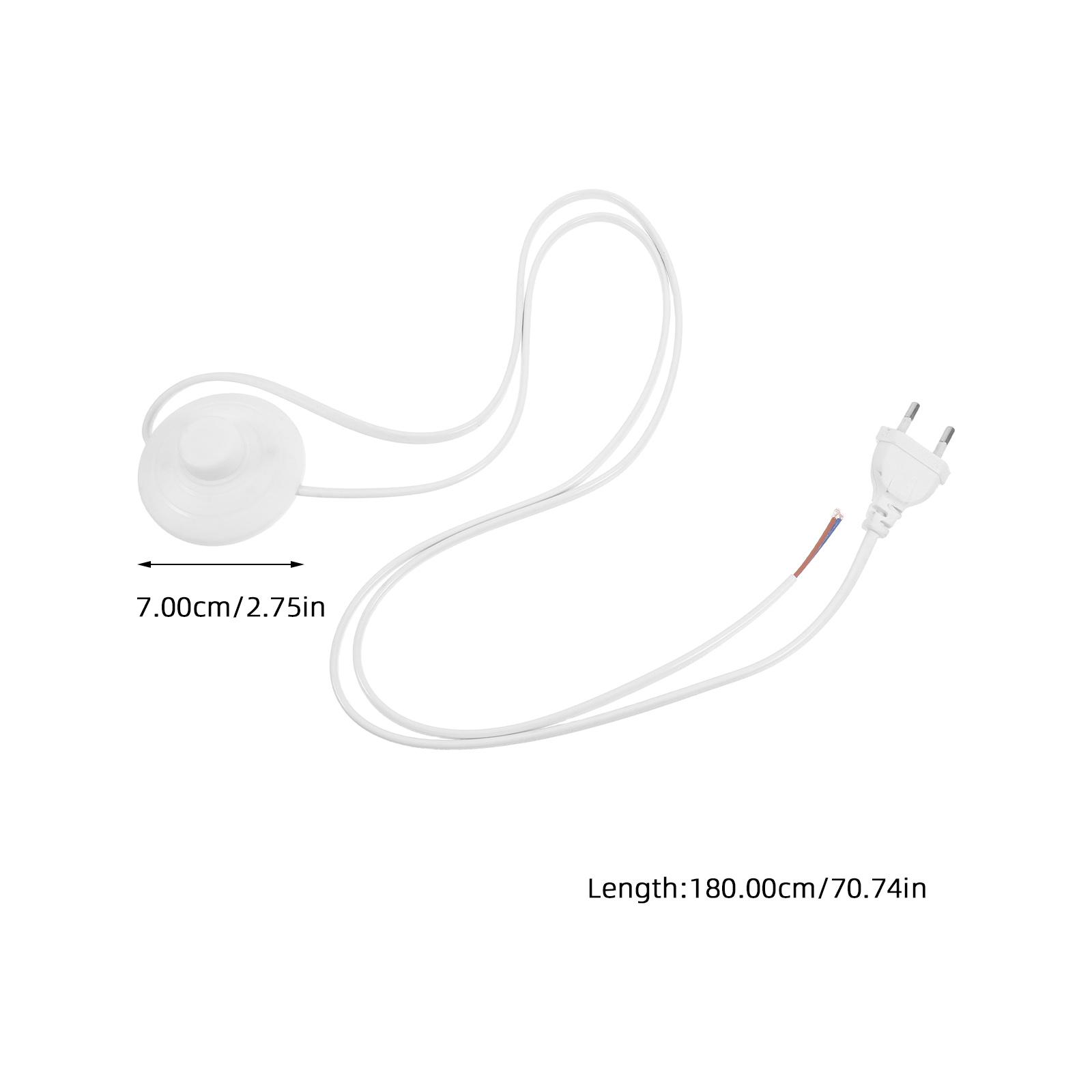 

Floor Lamp Switch Cable with Foot Control Premium Material Strong Wiring Structure Overload Protection Ideal for Daily Use in білий